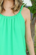 Beaded Neckline Maxi Dress