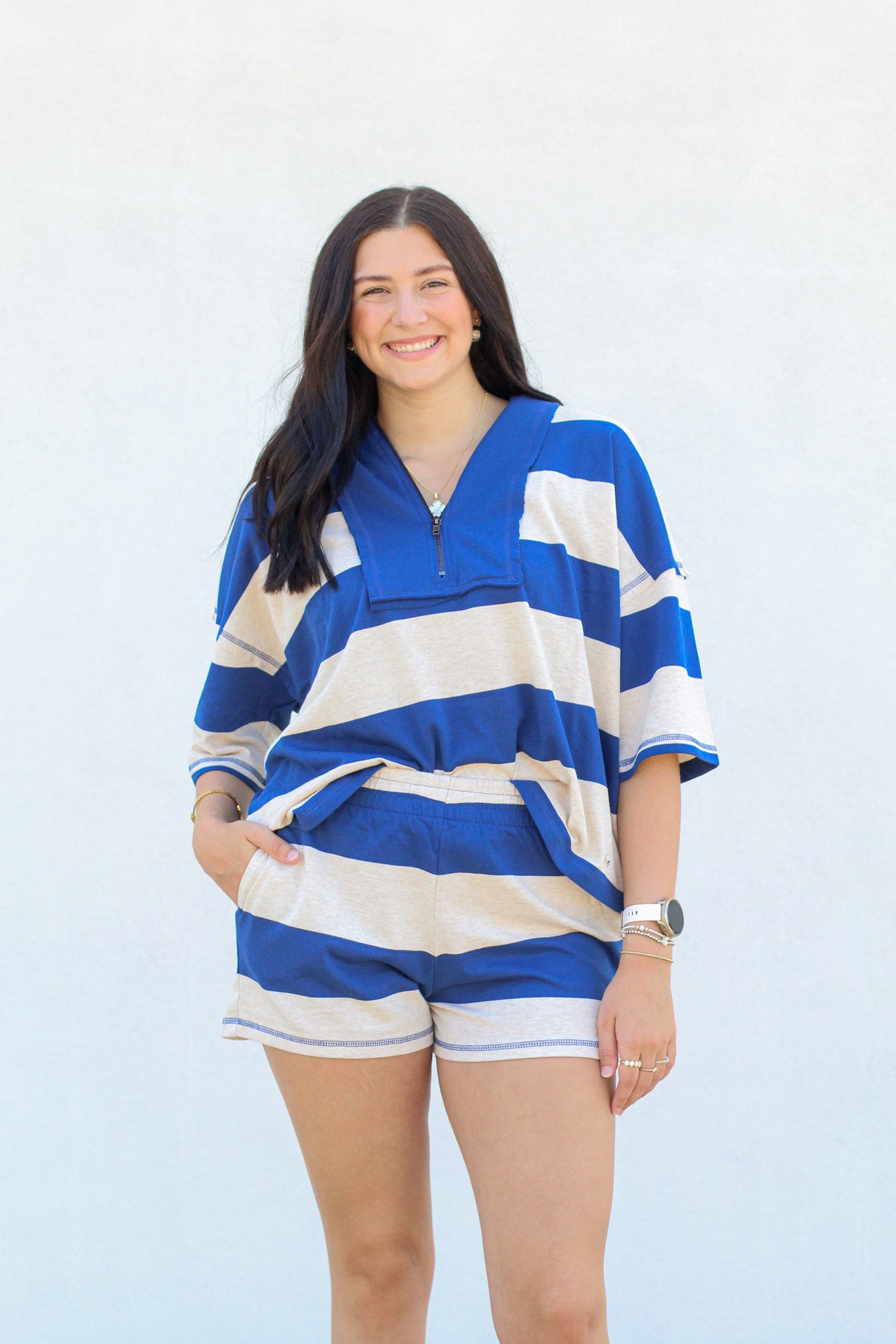 Color Block Collar Set