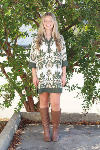 Elegant Trim Dress