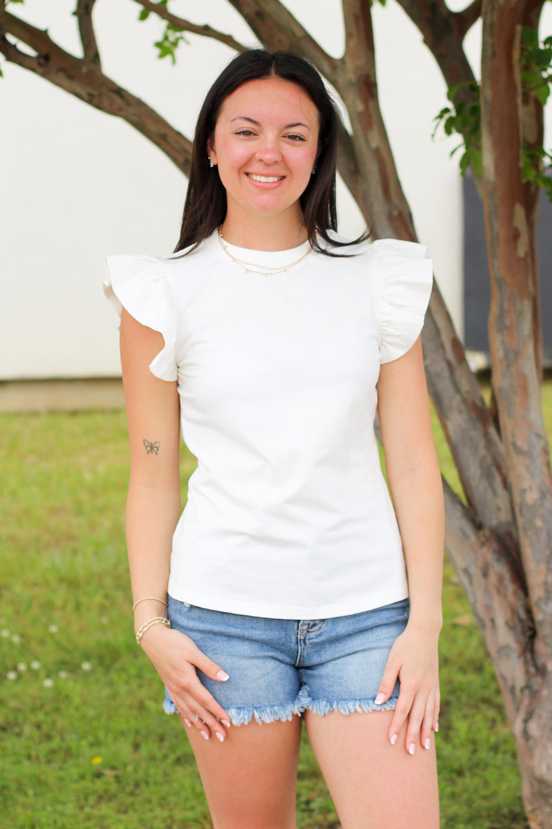 Love the Ruffle Sleeve Top