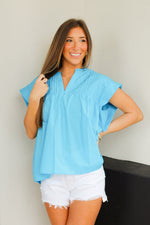 Such a Spring Top-Blue