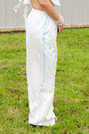 Summer Embroidery Pants