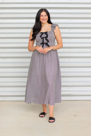 Love this Gingham Midi Dress