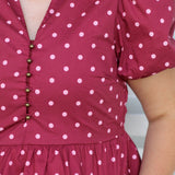 So Feminine Polka Dot Top