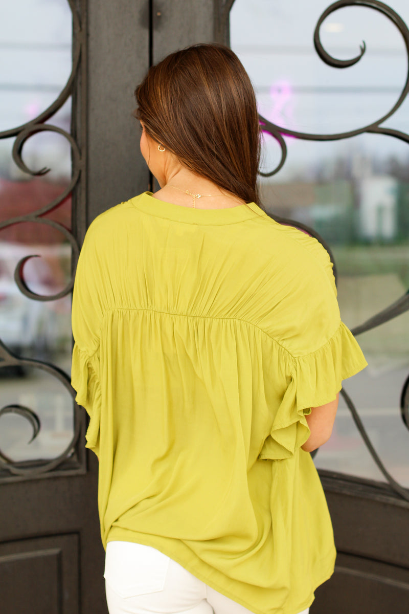 Oh So Classic Top-Chartreuse