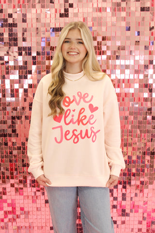 Love Like Jesus Mock Neck Sweatshirt