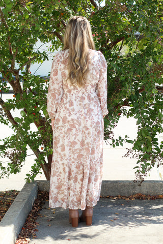 Elegant in Florals Maxi Dress