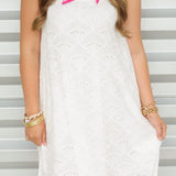 Prettiest Eyelet Midi Dress