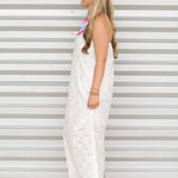 Prettiest Eyelet Midi Dress