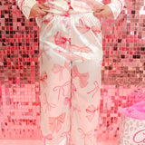 Satin Ribbon Bow PJ Set