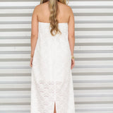 Prettiest Eyelet Midi Dress