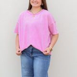 Oversized Acid Wash Top