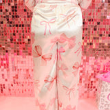 Satin Ribbon Bow PJ Set