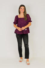 Sweet Intentions Top-Plum