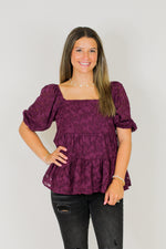 Sweet Intentions Top-Plum