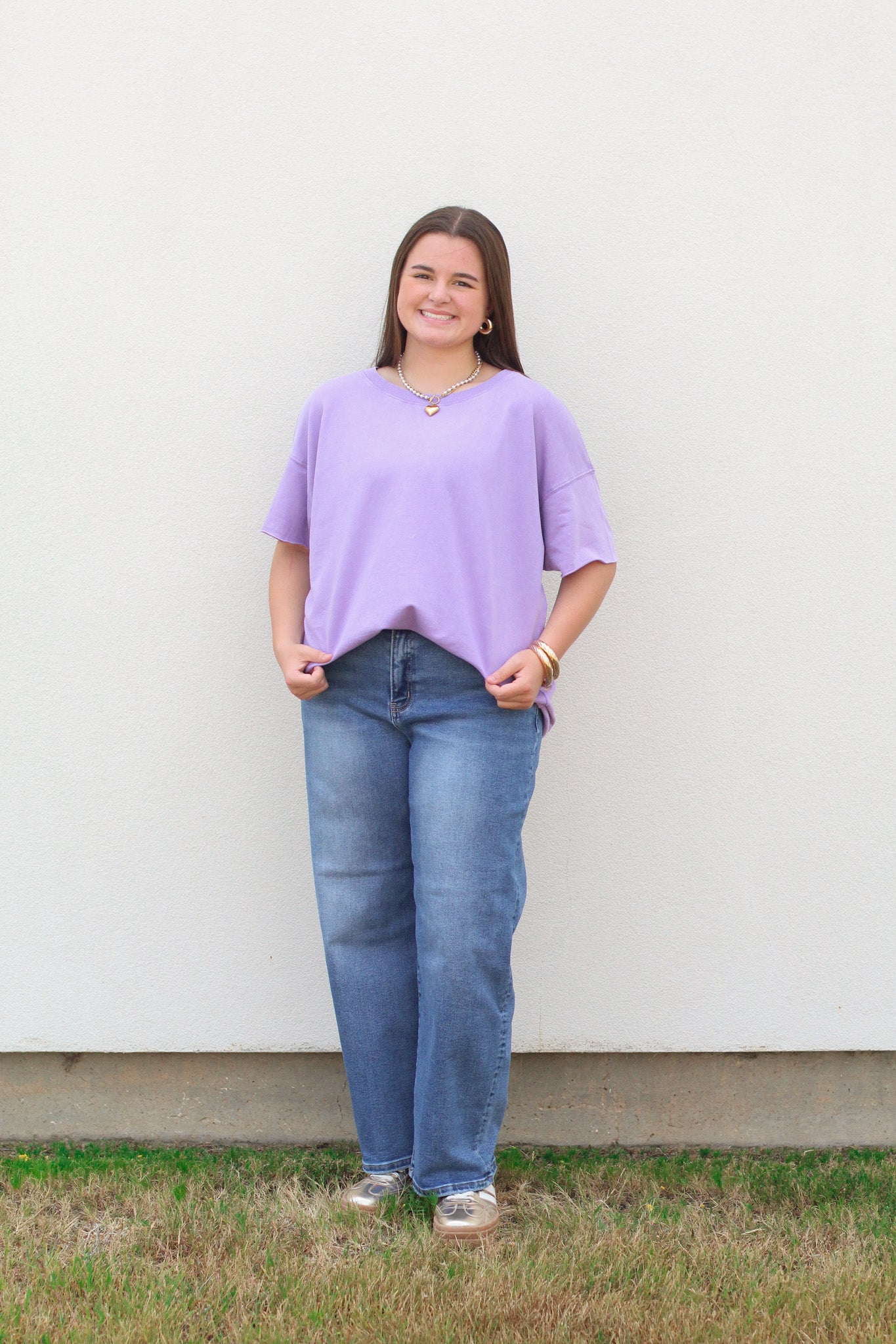 Oversized Acid Wash Top