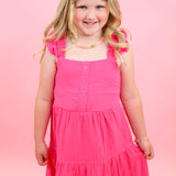 Cutest Ruffle Linen Dress