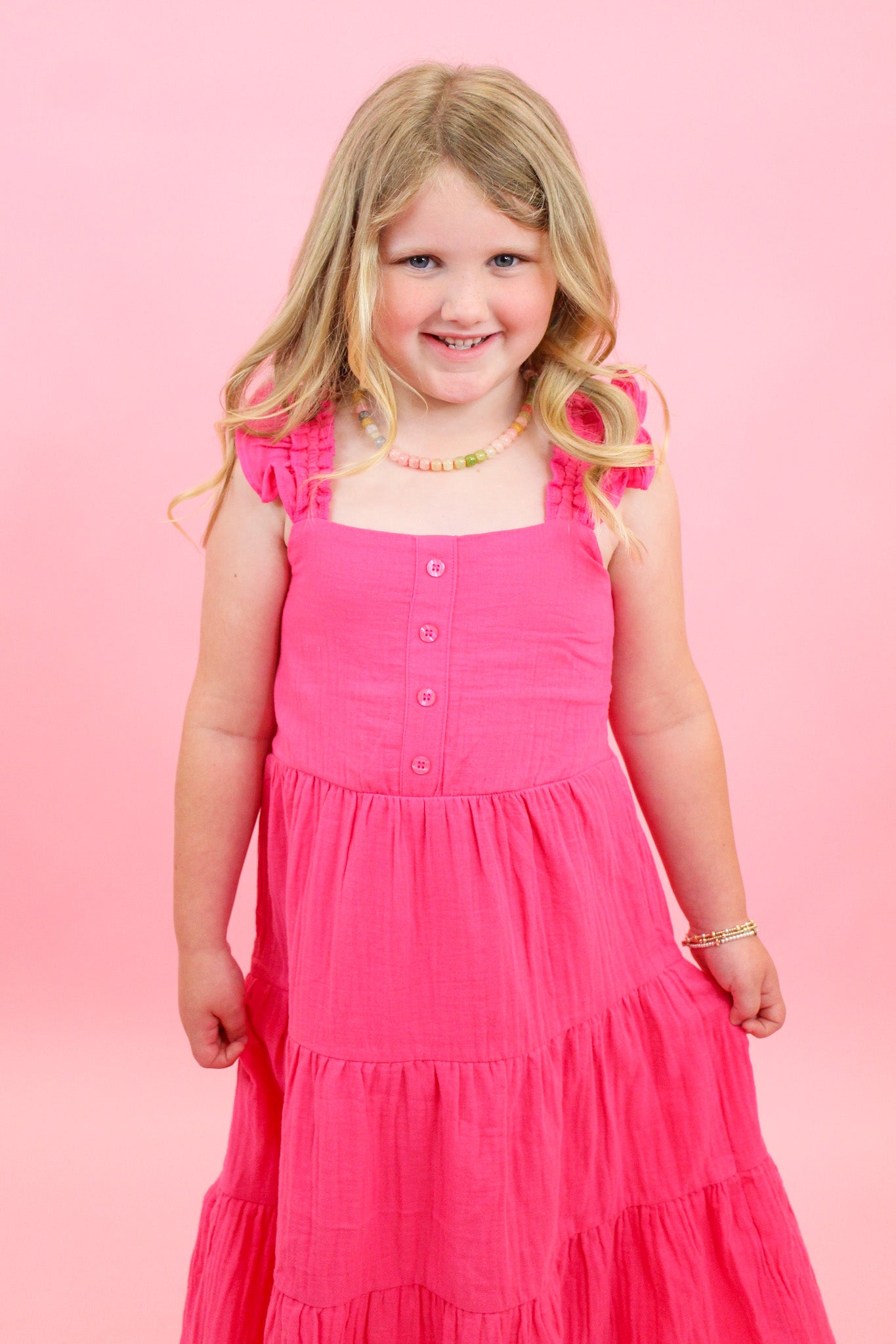 Cutest Ruffle Linen Dress