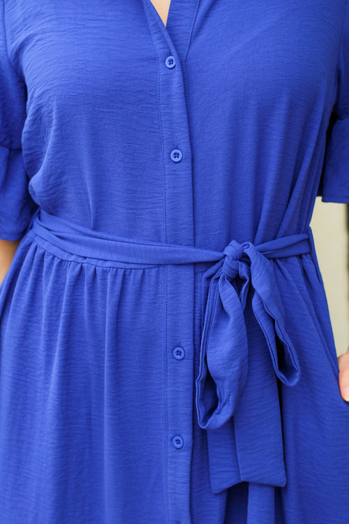 Modest Button Down Midi Dress