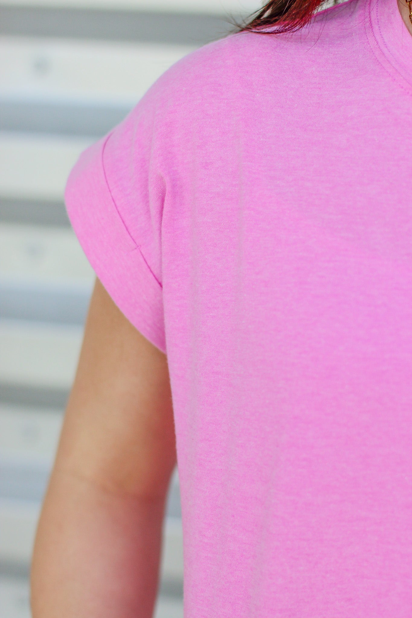 Basic Cuff Sleeve Crop Top