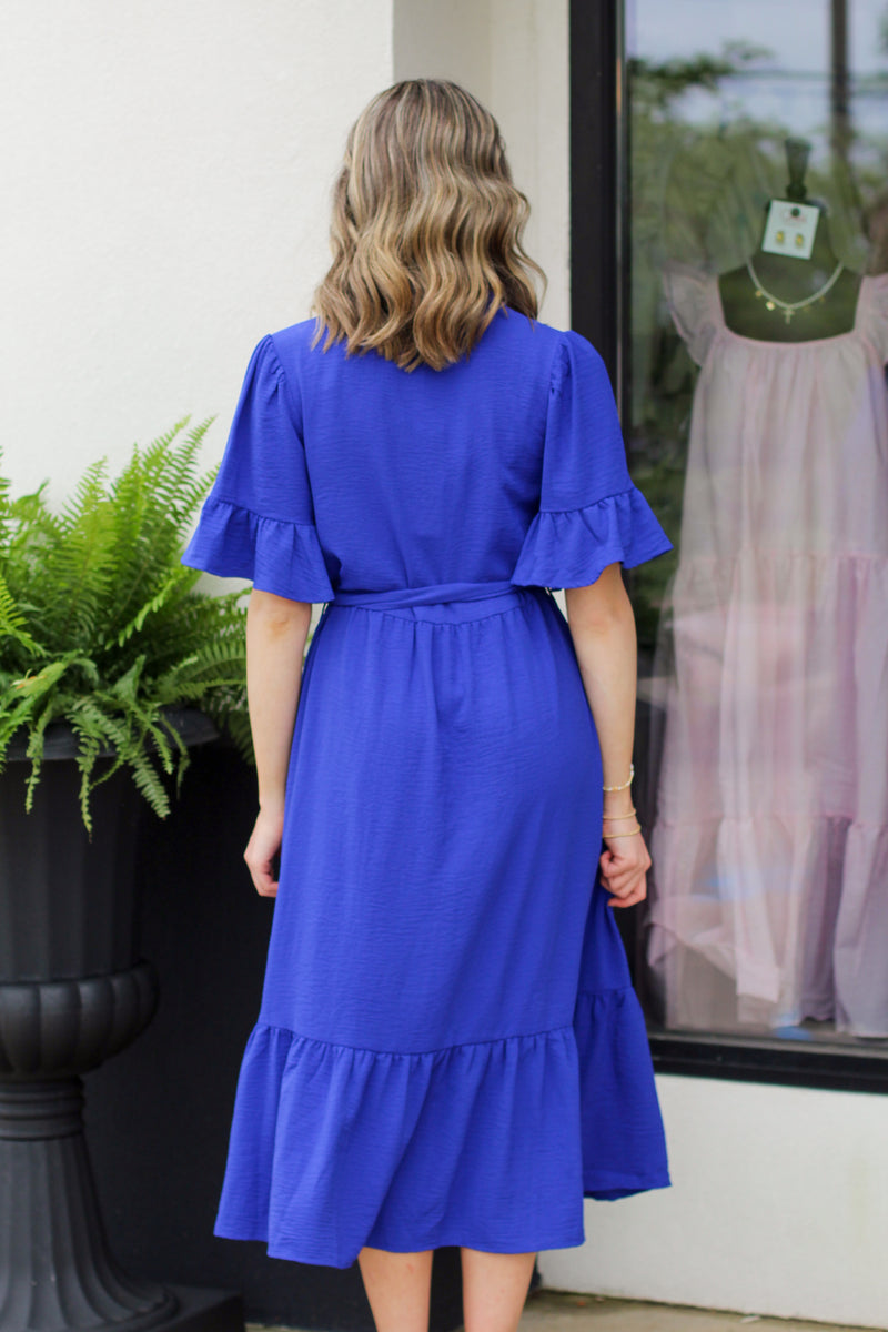 Modest Button Down Midi Dress
