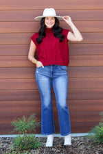 Fall Girl Sweater-Maroon