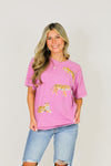 Game Day Tiger Tee-Orchid