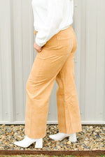 Marlene Straight Leg Jeans-Camel Corduroy