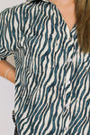 Safari Nights Top-Teal