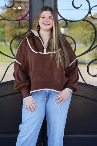 sweater half zip