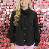 Tie Neck Dressy Top