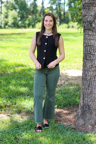 Embellished Sweater Tank
