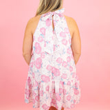 Luxe Linen Floral Dress