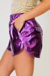 Are You Ready Shorts-Purple