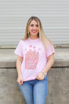 Fries Before Guys Tee-Pink