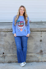 Mr. P's Mardi Gras Tiger Sweatshirt