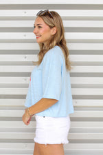Bow Cherry Crop Tee