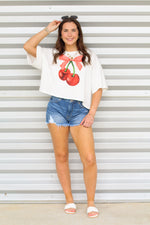 Cherry Boxy Top