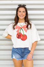 Cherry Boxy Top