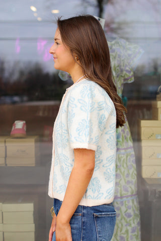 Retro Flower Cardigan