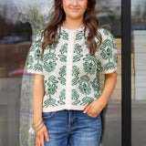 Retro Flower Cardigan