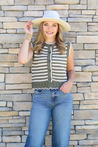 Cutest Scallop Sweater Vest