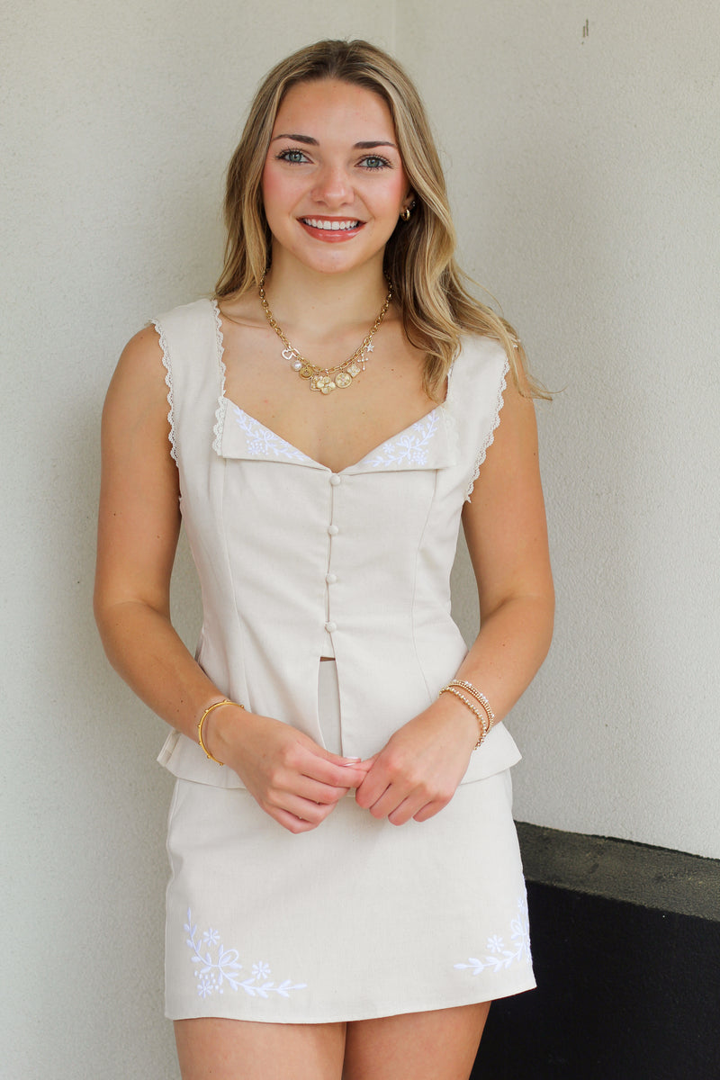 Classy Linen Skirt