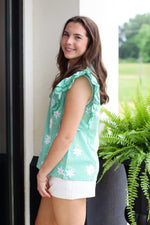 Stripes and Flowers Top