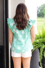 Stripes and Flowers Top