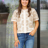 Retro Flower Cardigan