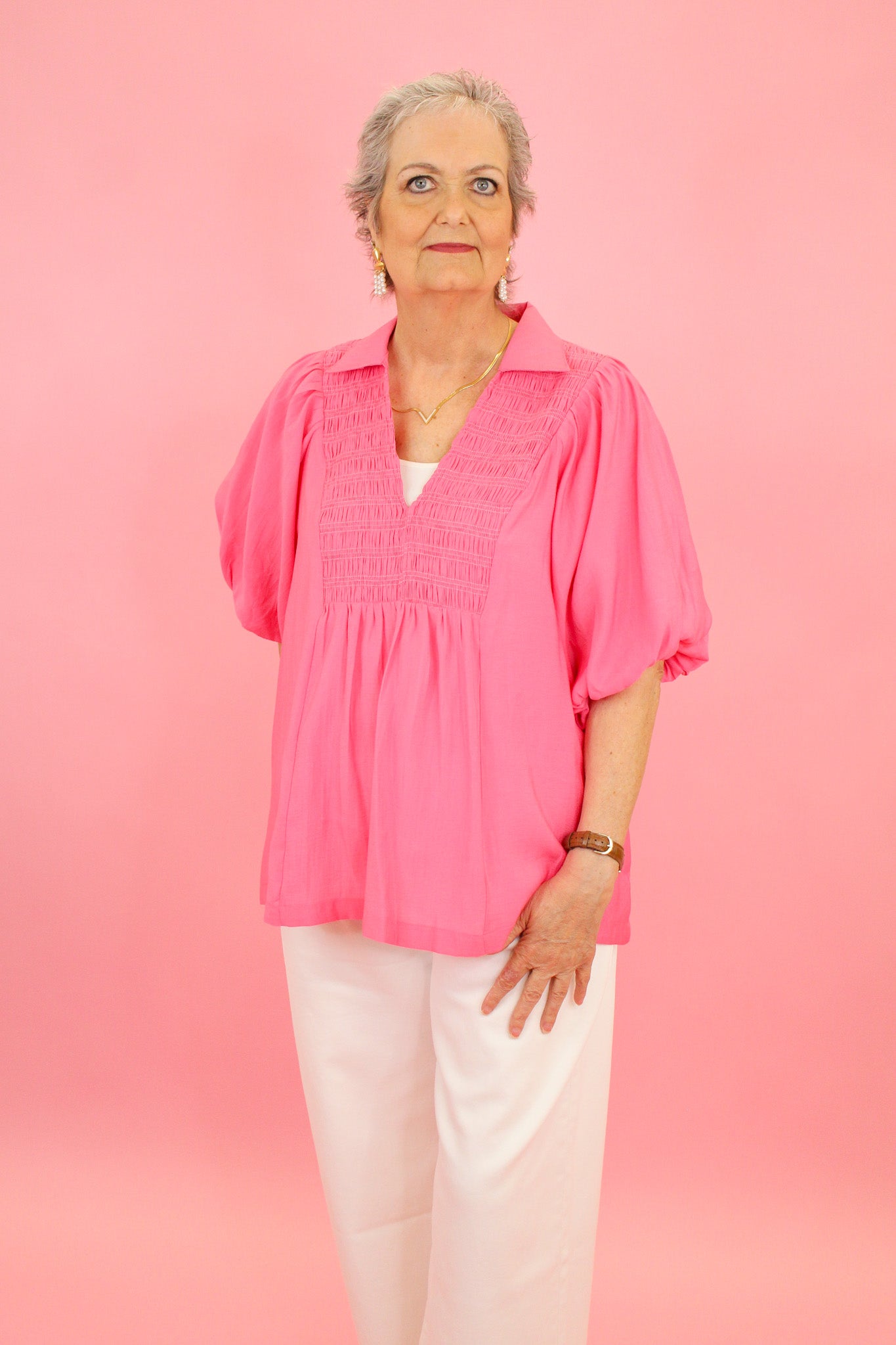 Warmer Weather Collar Top