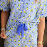Lemons & Stripes PJ Set