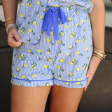 Lemons & Stripes PJ Set