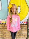 Colored Cheetah Sweatshirt-Bubblegum